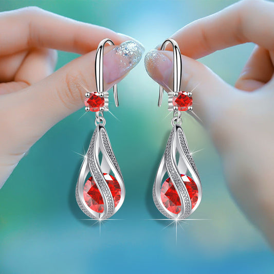 Women's Fashion Rotating Teardrop Earrings