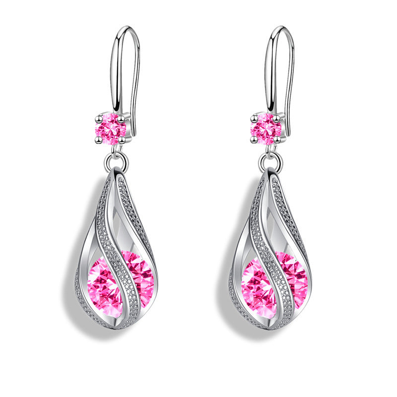 Women's Fashion Rotating Teardrop Earrings