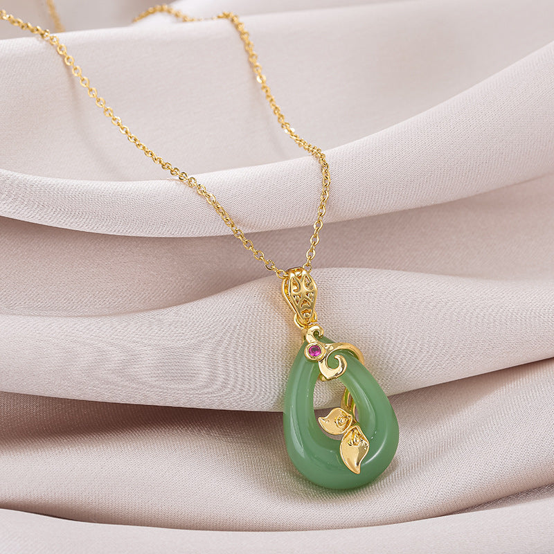 Simple Retro Water Drop Necklace