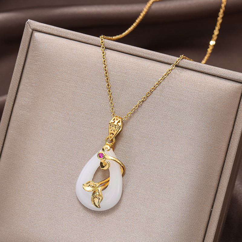 Simple Retro Water Drop Necklace