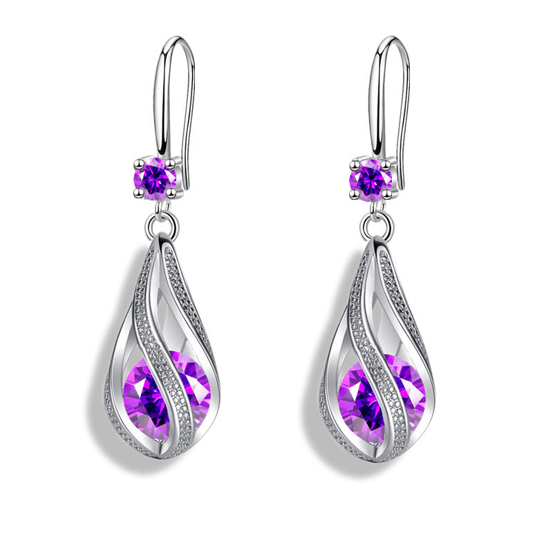 Women's Fashion Rotating Teardrop Earrings