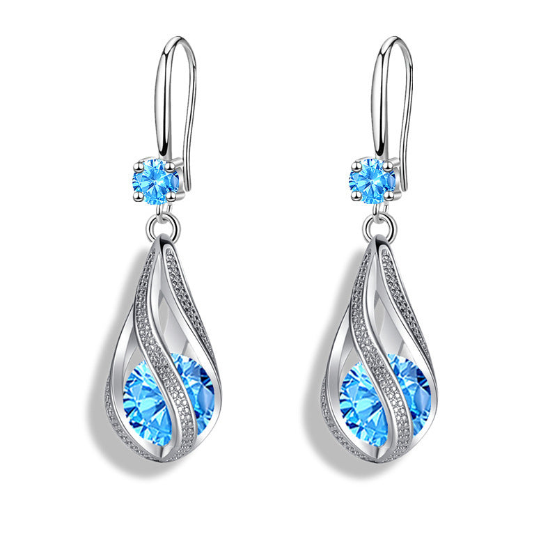 Women's Fashion Rotating Teardrop Earrings